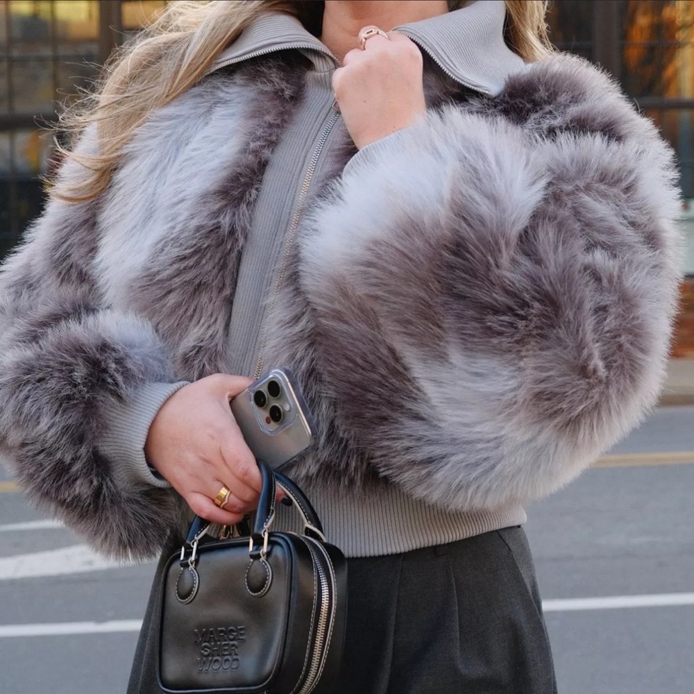 Urban Outfitter Silence + Noise Fur Jacket